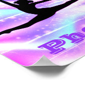 Meisjes Gymnastiek Paars Poster (Hoek)