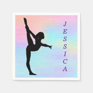 Meisjes Gymnastiek Pastel Papier servetten