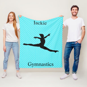 Meisjes gymnastiek schakel lep poka dot fleece deken