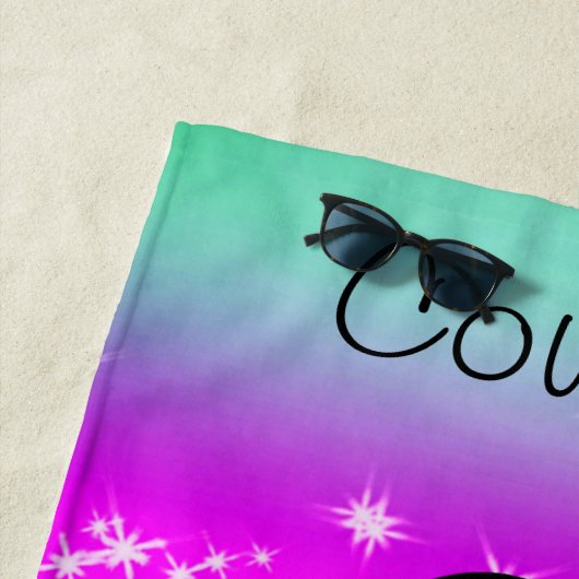 Meisjes Gymnastiek Sparkle Gymnast in Leotard Strandlaken (In situ)