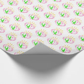 Meisjes Gymnastiek - Zomer Sunshine Hart Cadeaupapier (Hoek)