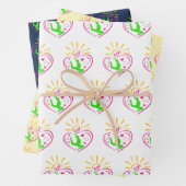 Meisjes Gymnastiek - Zomer Sunshine Hart Inpakpapier Vel (In situ)