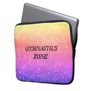 Meisjes Gymnastiek Zone Gymnast Rainbow Sparkle Laptop Sleeve