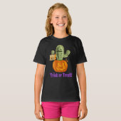 Meisjes Halloween Cactus T-shirt (Voorkant volledig)