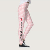 Meisjes hartvorm polka stipt yoga leggings (Rechts)