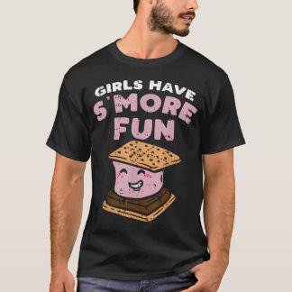 Meisjes Hebben Meer Plezier Grappige Camping Kampe T-shirt