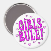 Meisjes heersen! Magneet (Voorkant / Achterkant)
