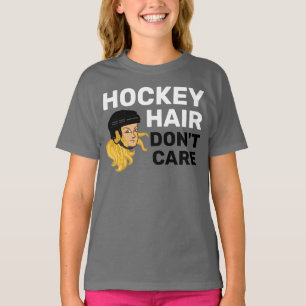 Meisjes Hockey Haar Maakt Niet Uit Blonde T-Shirt