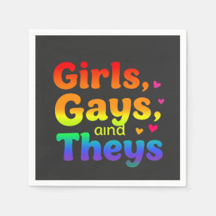 Meisjes, homo's en holebi's holebi pride maand inc servet