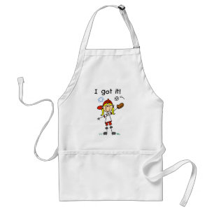 Meisjes Honkbal Ik Heb Het T-shirts en Cadeaus Standaard Schort