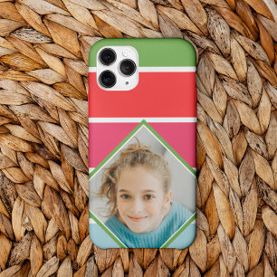 Meisjes horizontale strepen met foto Case-Mate iPhone 14 pro max hoesje