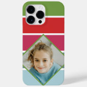 Meisjes horizontale strepen met foto Case-Mate iPhone case (Achterkant)
