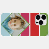 Meisjes horizontale strepen met foto Case-Mate iPhone case (Achterkant (horizontaal))