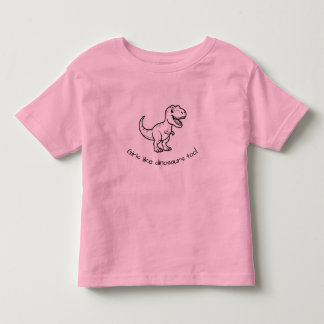 Meisjes houden ook van dinosauriërs peuter shirt