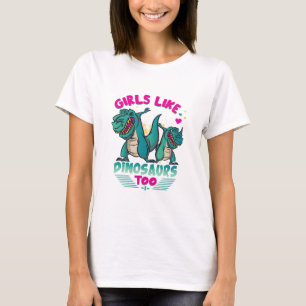 Meisjes houden ook van Dinosaurus T-shirt