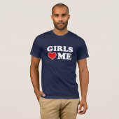 Meisjes houden van me t-shirt (Voorkant volledig)