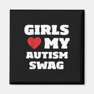 Meisjes houden van mijn autisme swag grappige auti magneet