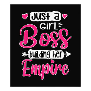 Meisjes Hustle Kerstcadeau Meisje Baas Bouw Haar Foto Afdruk