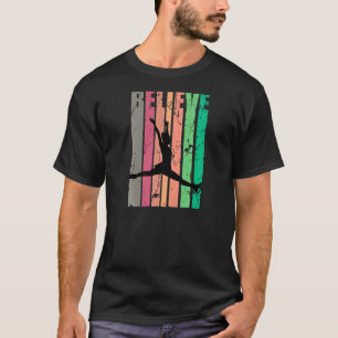 Meisjes ijsschaatser Afbeelding Dancer Motivationa T-shirt