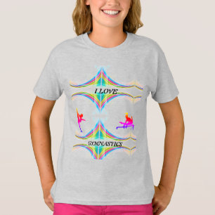 Meisjes Ik hou van GYMNASTIEK T-SHIRT
