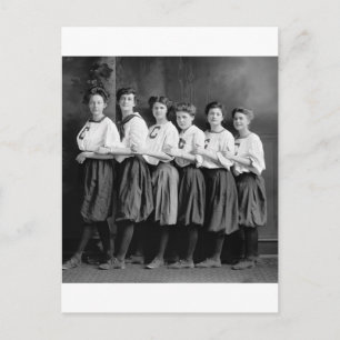 Meisjes in Bloomers, begin jaren '00 Briefkaart