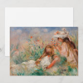 Meisjes in het gras | Pierre-Auguste Renoir (Voorkant / Achterkant)