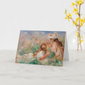 Meisjes in het gras | Pierre-Auguste Renoir Kaart (Gele Bloem)