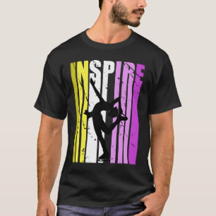 Meisjes Inspireren Schaatsen Coach Verjaardagscoac T-shirt