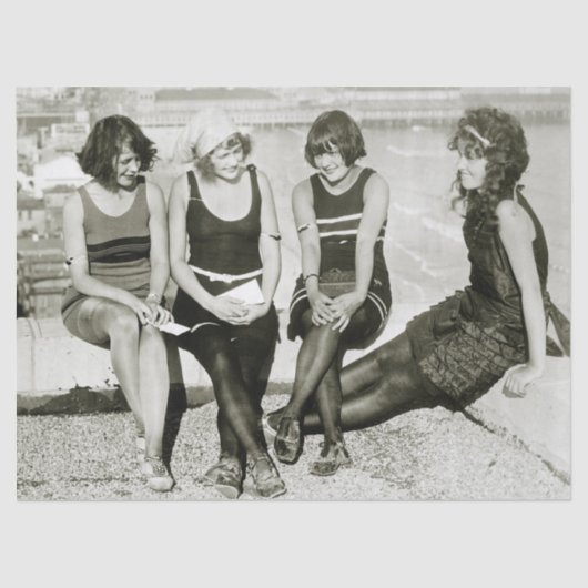  meisjes, jaren 20 tissuepapier (Voorkant)