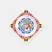 Meisjes Jongens Gelukkige Verjaardagsster Custom A Servet (Hoek)