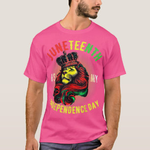 Meisjes Juneteenth Queen Independence Day Lioness  T-shirt