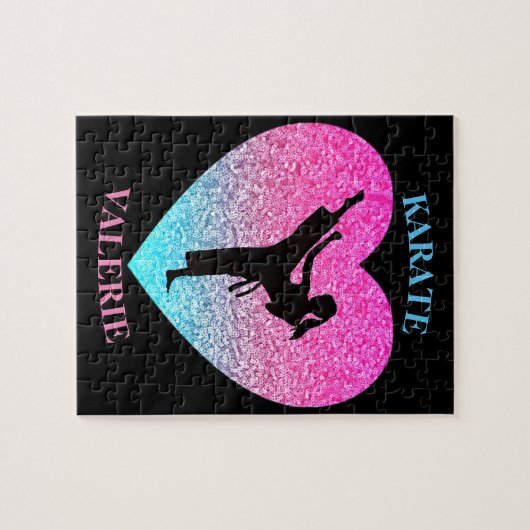 Meisjes Karate Kick Legpuzzel (Horizontaal)