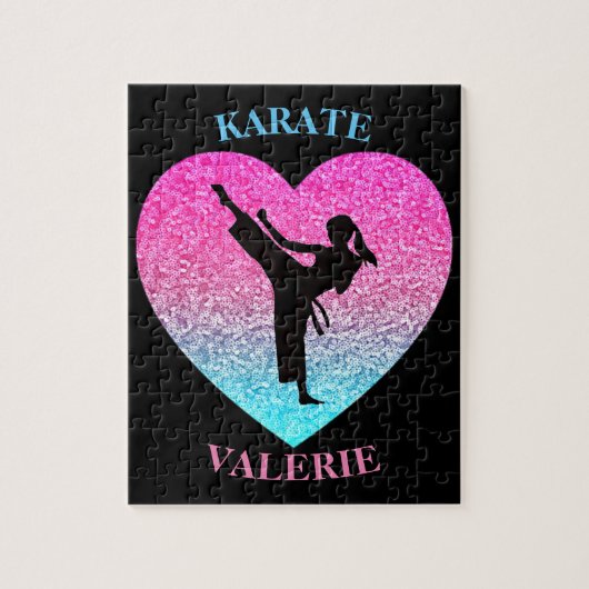 Meisjes Karate Kick Legpuzzel (Verticaal)