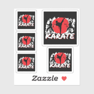 Meisjes Karate - Patriottisch Japan Japans thema Sticker