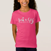 Meisjes Kat Love Gewoon een Girl T-Shirt Kat T-shi (Voorkant)