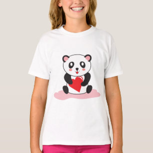 Meisjes Kawaii Panda Shirt – Leuke dierlijke gift
