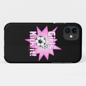 Meisjes Kick It Voetbal Case-Mate iPhone Case (Achterkant (horizontaal))