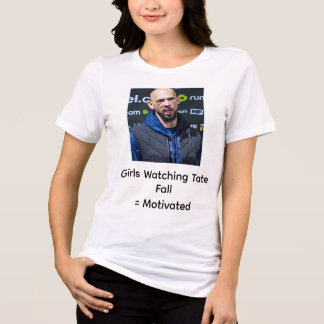 Meisjes kijken naar Tate vallen: Gemotiveerd Tri-Blend Shirt