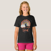 Meisjes Kind van God Rainbow t-shirt (Voorkant volledig)