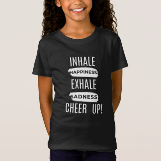 MEISJES KINDEREN INHALEREN EN EXHALEREN OPBEURENDE T-SHIRT