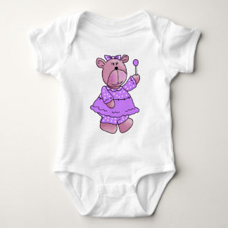 Meisjes Kinderen Paarse Lollybeer Romper