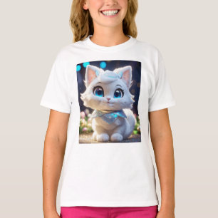 Meisjes Kleding Sjabloon Kitten Meisjes Kinder T-shirt