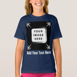 Meisjes Kleding Toevoegen Afbeelding Foto Template T-shirt
