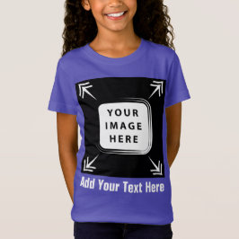 Meisjes Kleding Toevoegen Afbeelding Foto Template T-shirt