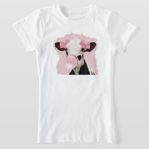 Meisjes Koe Bgloeiroze Bubblegum Bubble T-shirt