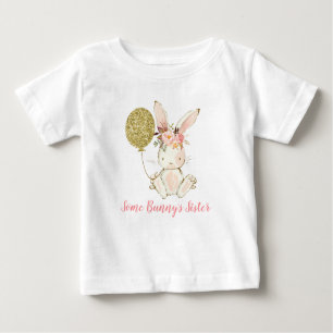 Meisjes konijnenballon wat Bunny's zuster T Shirt
