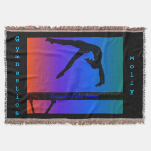 Meisjes Koningin Beam Gymnastics Throw Blanket Deken