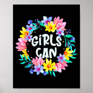 Meisjes kunnen geloven in jezelf Motiverende quote Poster