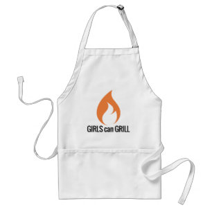 Meisjes kunnen grill Apron Standaard Schort