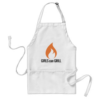 Meisjes kunnen grill Apron Standaard Schort